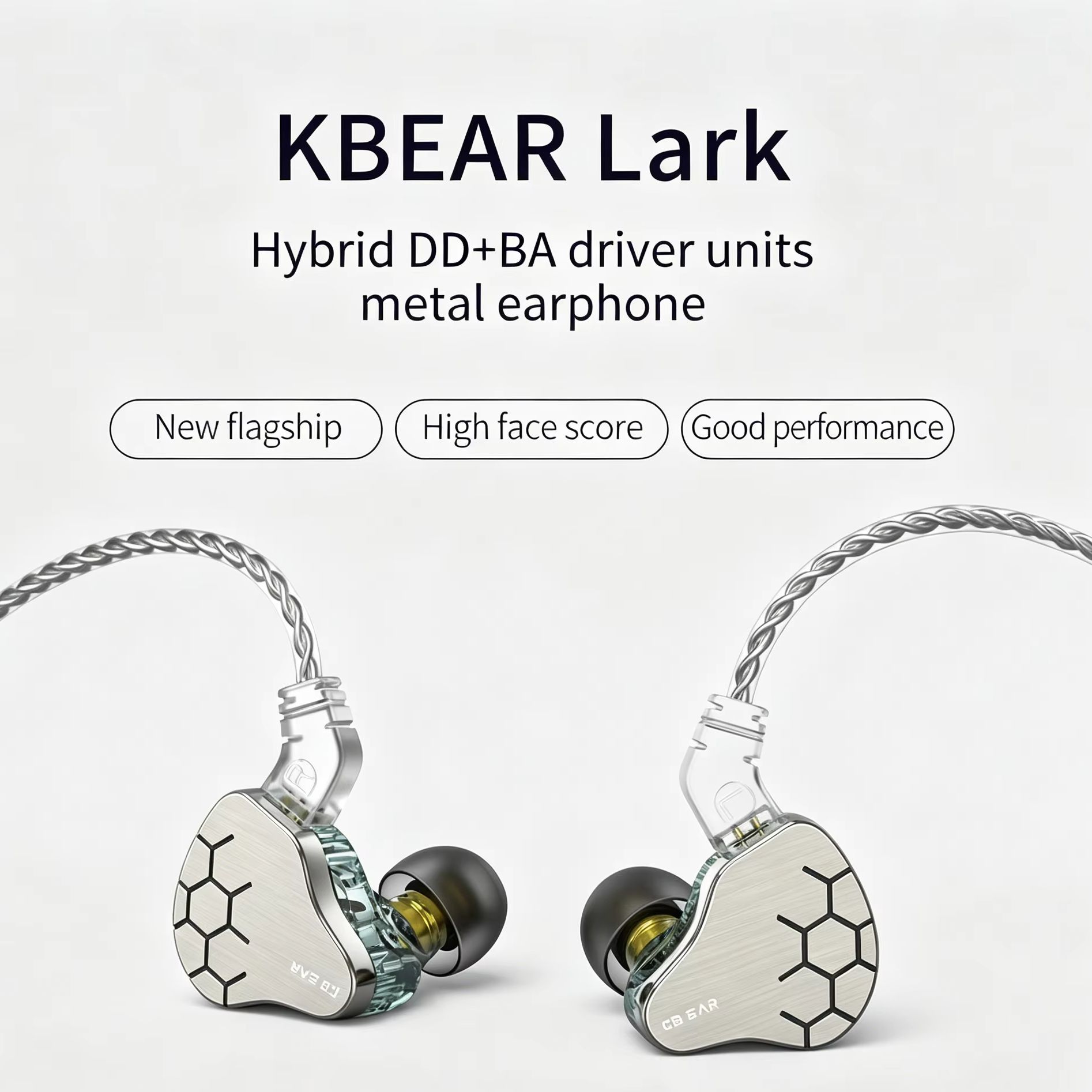 Office Tech Essentials - KBEAR Lark 1DD+1BA Hybrid IEM HiFi