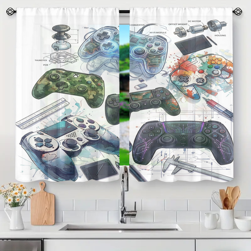 Tech Office Youtube - Blueprint Game Controller Schematic Curtain Panel