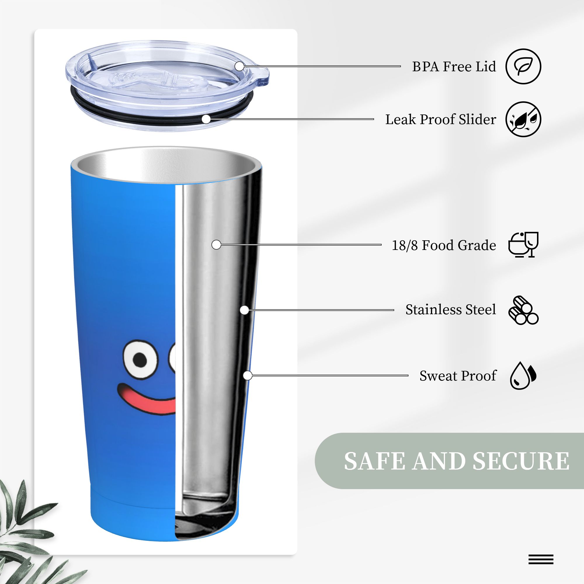 D-Dragon Quest Slime Stainless - Office Quest review and price