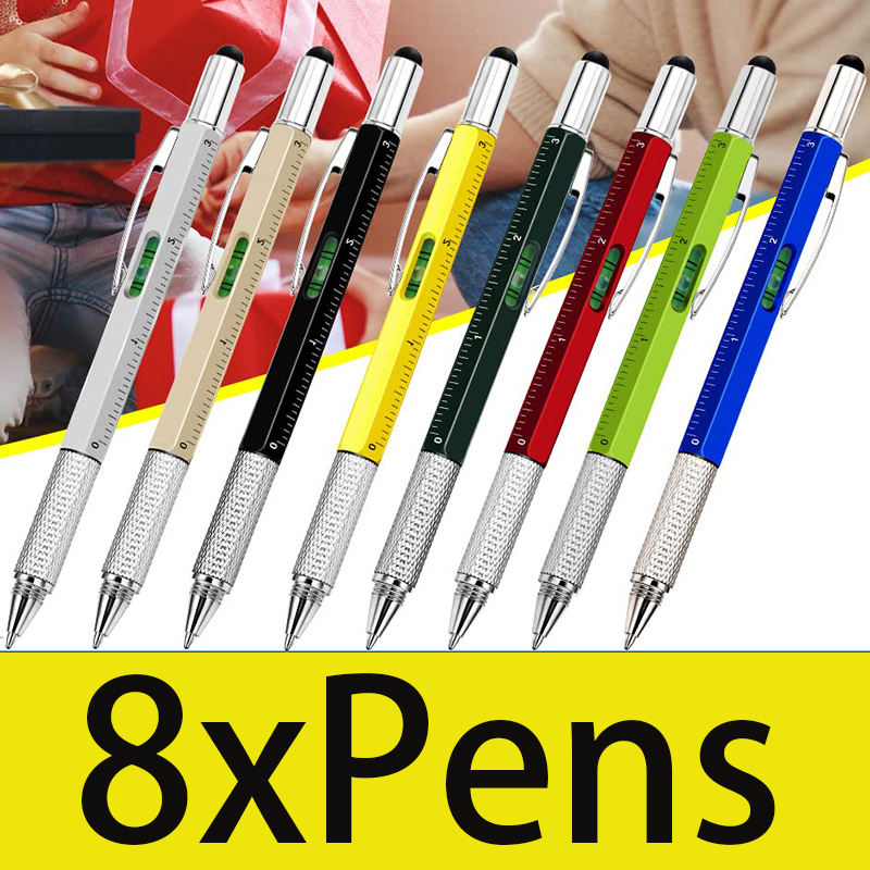 8Pcs 6 in 1 Multitool Pen with - Office Productivity Tech review and price