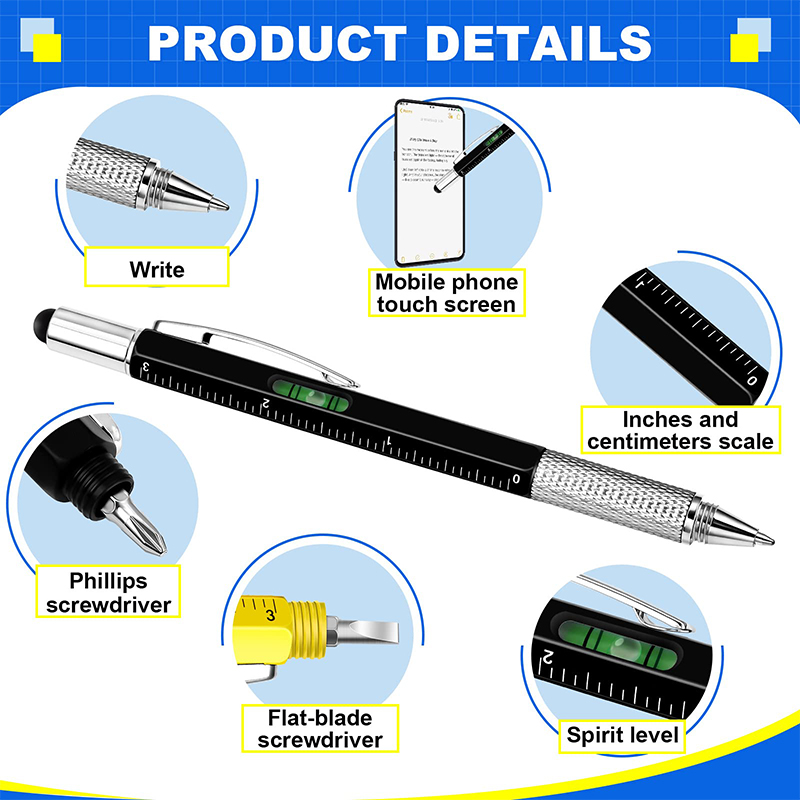 8Pcs 6 in 1 Multitool Pen with - Office Productivity Tech review and price