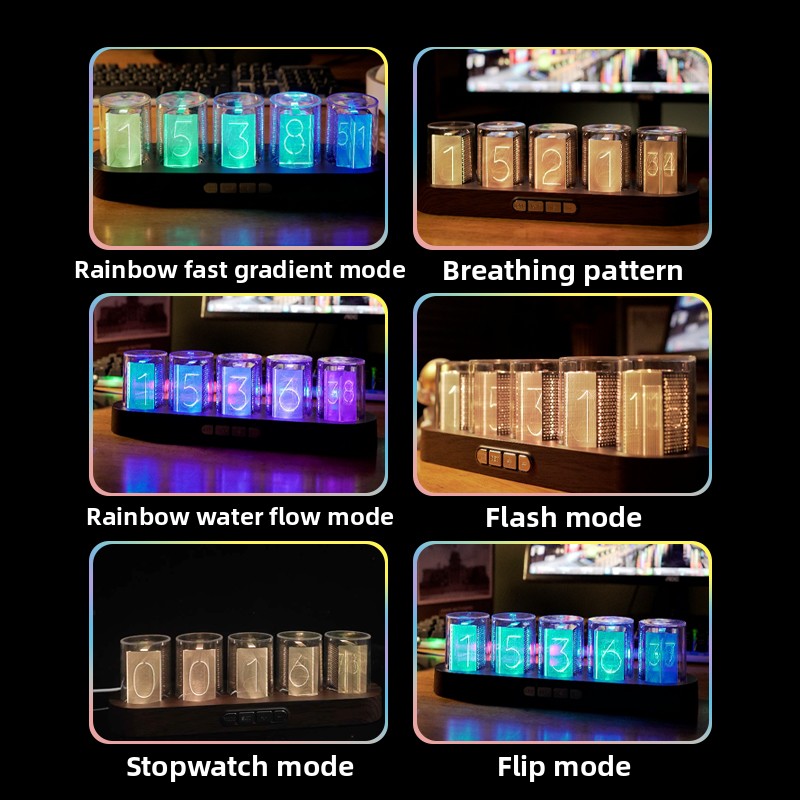 LED Nixie Tube Clock RGB Gamin - Tech Office Youtube review and price