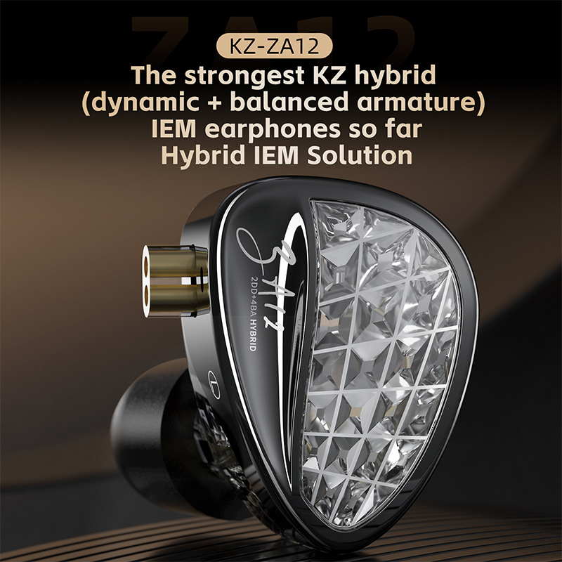 KZ ZA12 2DD+4BA Hybrid IEM Hea - Office Tech Essentials review and price